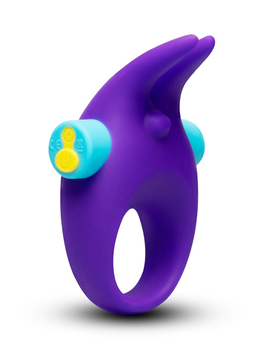 Vibrating Cock Ring with 10 Function Rechargeable Bullet