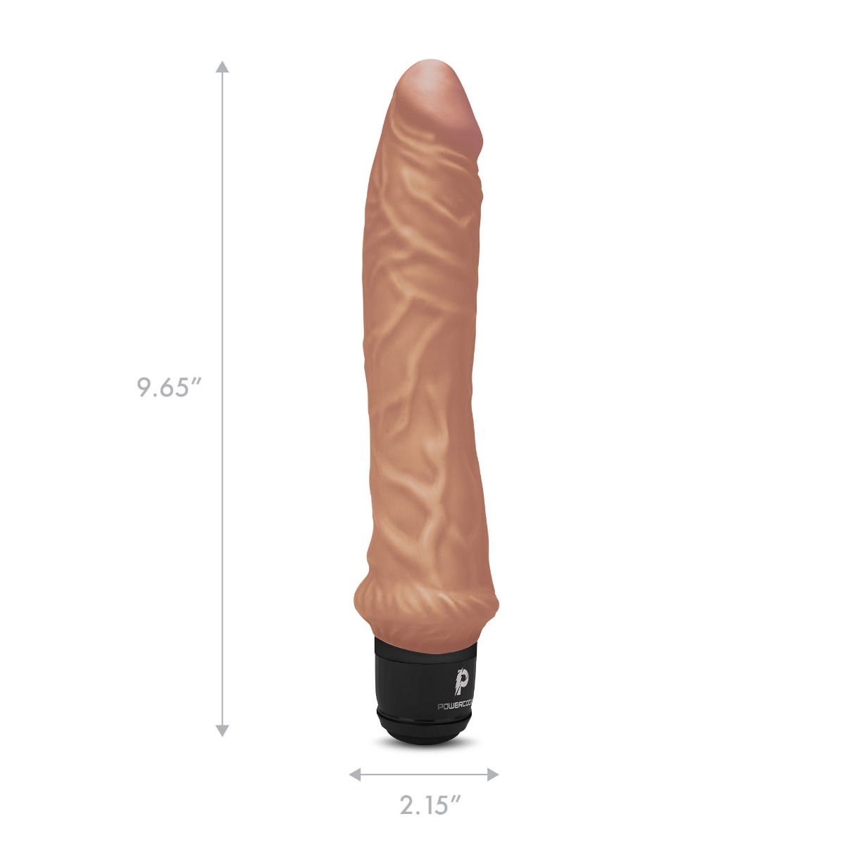 powercocks 8" girthy realistic vibrator