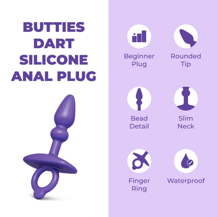 Butties Dart Silicone Anal Plug - Butties Collection | b-Vibe