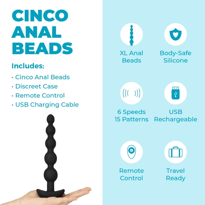Sextoy - Gode Anal Vibrant Mini Beads Balls - 12 X 2,5 Cm - Noir - Neuf
