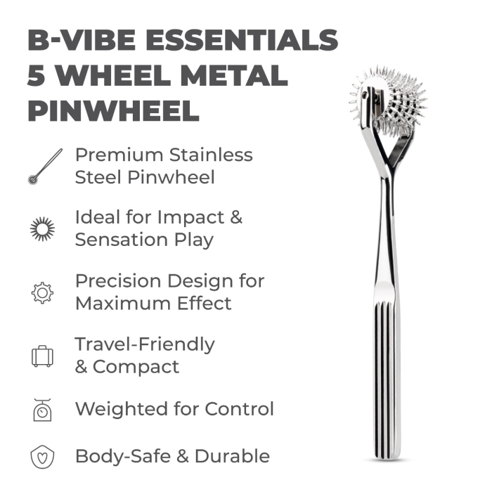 Wartenberg Pinwheel 5 Wheel - Sex Toy Accessories | b-Vibe Wartenberg Pinwheel 5 Wheel - Sex Toy Accessories | b-Vibe