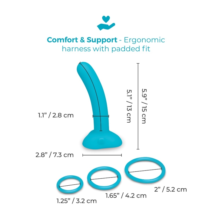 Every Body Strap-On Harness Set with 6 Inch Dildo Set | b-Vibe
