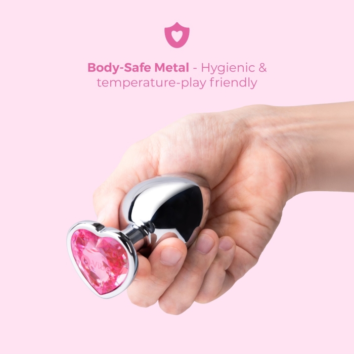 glasdildo Rose Quartz Anal Plug