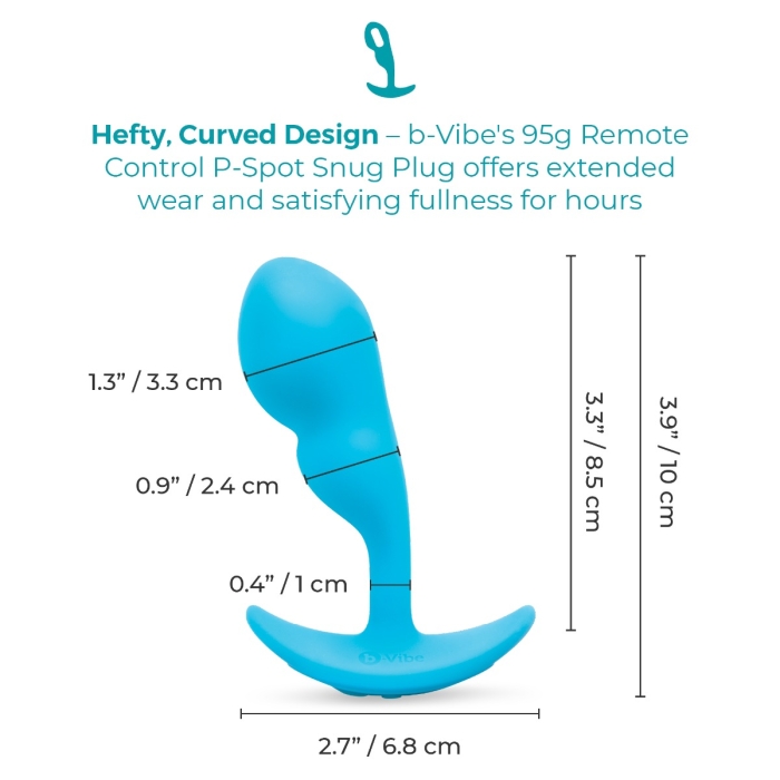 Remote Control P-Spot Snug Plug - Vibrating Snug Plug | b-Vibe