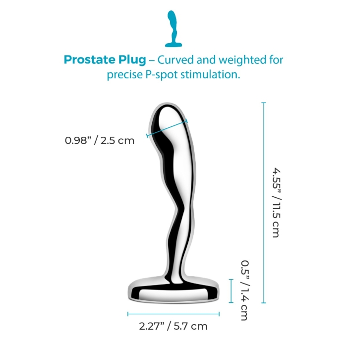 b-Vibe Stainless Steel Prostate Plug - Best P-Spot Sex Toy 2026