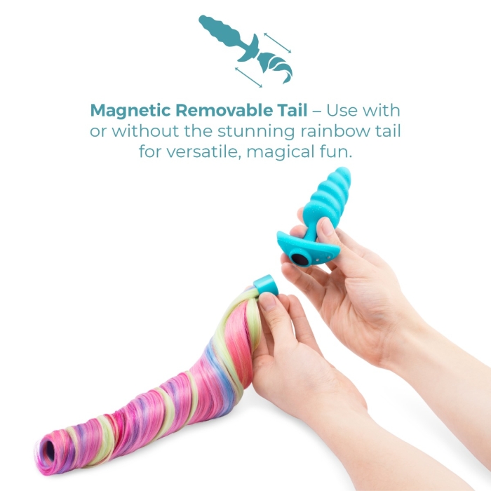 Unicorn Tail Vibrating Butt Plug - Limited Edition b-Vibe Anal Toy!