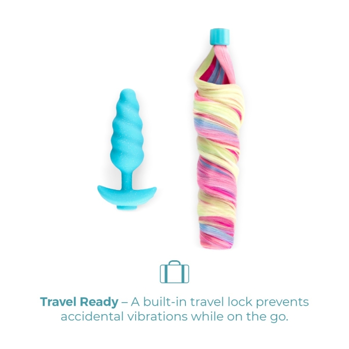 anal plug unicorn Rainbow Unicorn Tail Anal Plug main image 1