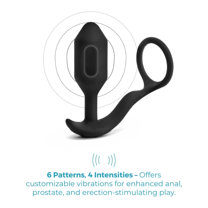 b-vibe vibrating butt plug b-Vibe Vibrating Snug Plug 3 Anal butt plug USB Rechargeable -Blue