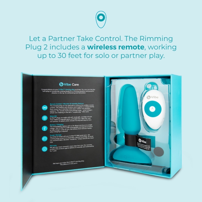 Rimming Plug 2: World's First Vibrating Butt Plug for Analingus | b-Vibe