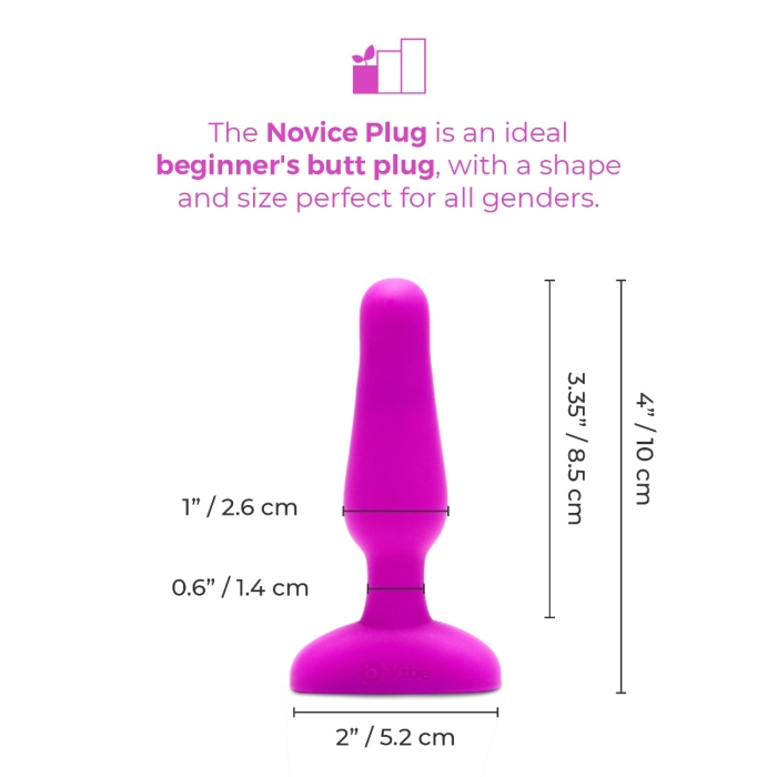 b-Vibe Novice Plug - Small Vibrating Butt Plug