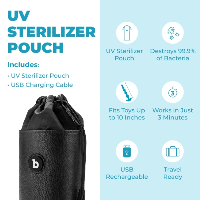 b-Vibe UV Sterilizer Pouch - Best Way to Clean Sex Toys (NEW) | b-Vibe