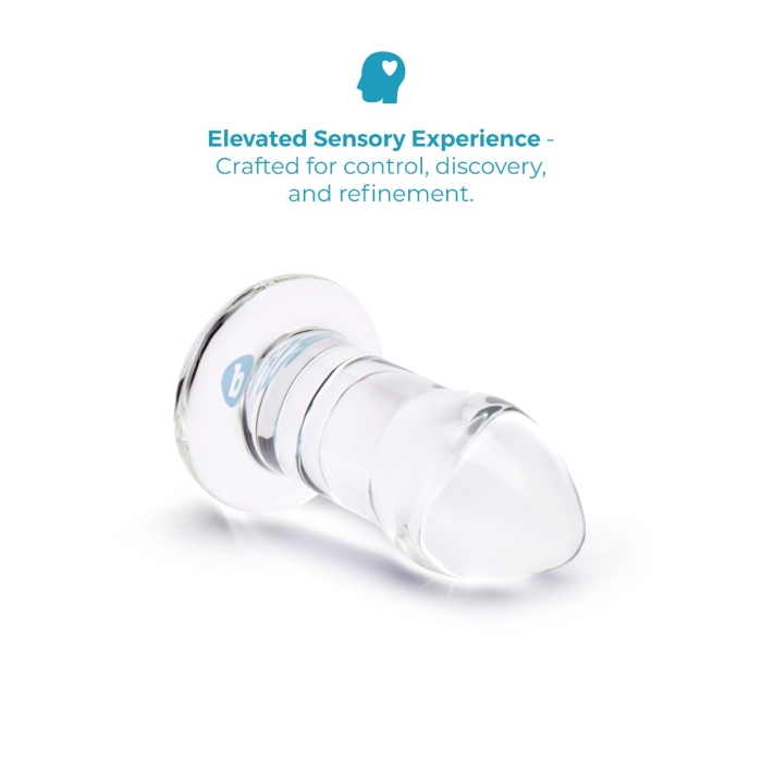 Advanced 7.5 Inch Glass Anal Dilator - Large Glass Butt Plug | b-Vibe Advanced 7.5 Inch Glass Anal Dilator - Large Glass Butt Plug | b-Vibe