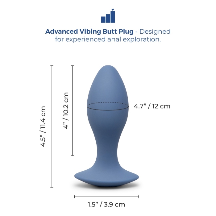 4 Inch Vibing Plug - 4 Inch Butt Plug