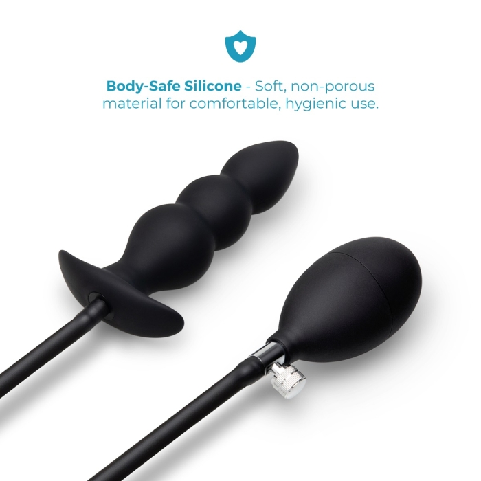 anal plug pumpe Inflatable Anal Butt Plug Extreme XXXL - with Pump for Women and Men 15 x 9  cm main image 1