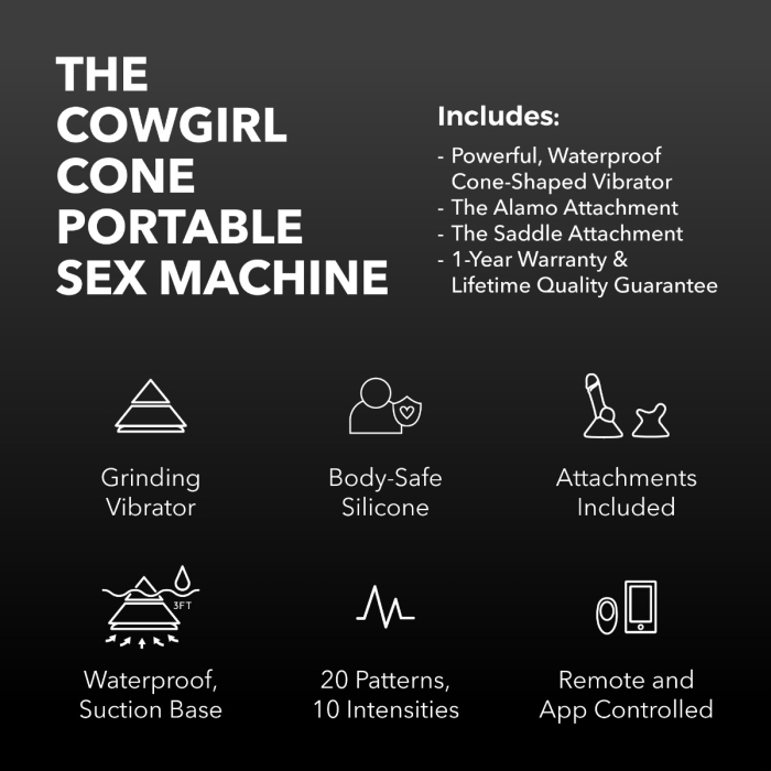 The Cowgirl Cone Sex Machine - Portable Riding Sex Toy (NEW) The Cowgirl Cone Sex Machine - Portable Riding Sex Toy (NEW)