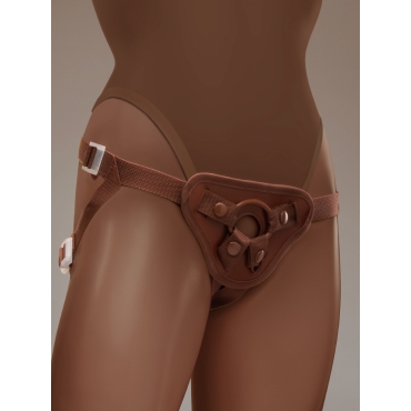 Together Tones NudeFit Fully Adjustable Unisex Strap-On Harness with 3 O-Rings