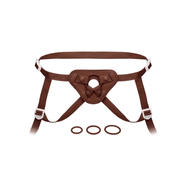 Together Tones NudeFit Fully Adjustable Unisex Strap-On Harness with 3 O-Rings