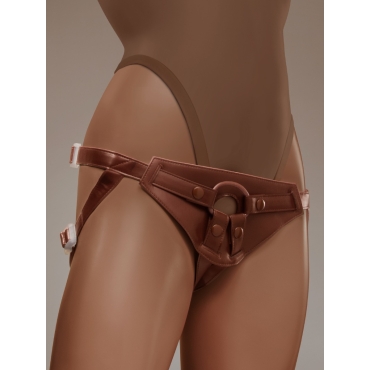 Together Tones NudeFit FlexCurv Fully Adjustable Unisex Strap-On Harness with 3 O-Rings