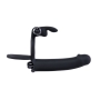 6 Inch Realistic Vibrating Rabbit Double Penetration Strap-On Cock Ring