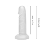 6 Inch Suction Cup Dildo - Clear
