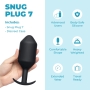 b-Vibe Snug Plug 7 Heavyweight Butt Plug for Advanced Anal Play