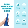 b-Vibe 8 Inch Silicone Anal Stretcher Training Cone with Graduated Girth