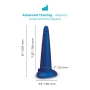 b-Vibe 8 Inch Silicone Anal Stretcher Training Cone with Graduated Girth