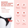 beginners strap-on harness set with 5” silicone dildo peg