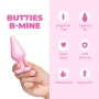 b-Vibe Butties b-Mine Silicone Butt Plug with Heart Base