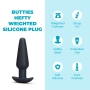 b-Vibe Butties Hefty Weighted Waterproof Silicone Butt Plug