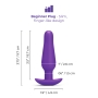 b-Vibe Rookie Beginners Starter Silicone Non-Vibrating Butt Plug