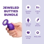 b-Vibe Jeweled Butties Bundle 3-Piece Silicone Anal Training Set