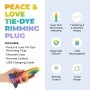 B-Vibe Peace & Love Tie-Dye Rimming Vibrating Butt Plug Set