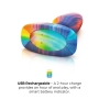 B-Vibe Peace & Love Tie-Dye Rimming Vibrating Butt Plug Set
