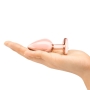 B-Vibe Rose Gold Anal Plug With Clear Heart Stone