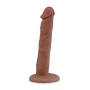 6 Inch Slim Anal Dildo Flesh Brown