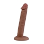 6 Inch Slim Anal Dildo Flesh Brown