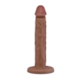 6 Inch Slim Anal Dildo Flesh Brown