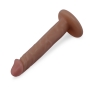 6 Inch Slim Anal Dildo Flesh Brown