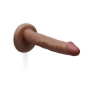 6 Inch Slim Anal Dildo Flesh Brown