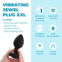 b-Vibe Vibrating Jewel Plug XXL Black