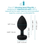 b-Vibe Vibrating Jewel Plug XXL Black
