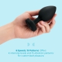 b-Vibe Vibrating Jewel Plug XXL Black