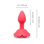 3.5 Inch Vibrating Rose Plug