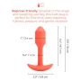 B-Vibe Vibrating Snug Plug 1 Orange