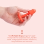 B-Vibe Vibrating Snug Plug 1 Orange