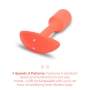 B-Vibe Vibrating Snug Plug 1 Orange