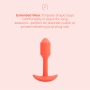 B-Vibe Vibrating Snug Plug 1 Orange