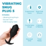 B-Vibe Vibrating Snug Plug 5 Black