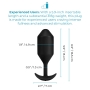 B-Vibe Vibrating Snug Plug 5 Black